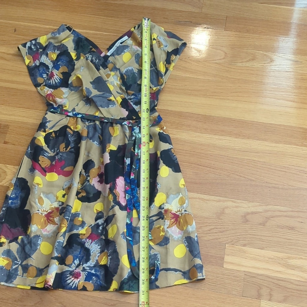 Rachel Roy Floral Cross Front Mini Dress XS - Picture 7 of 12